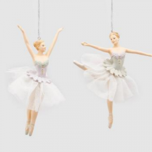 DEC.BALLERINA POLY (2/ASST)H18