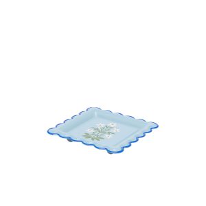 VASSOIO DECORATIVO FLOREALE H.3.5 L.20 L.20 C6