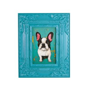 Painting dog Blue