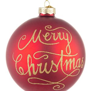 SFERA VT MERRY CHRISTMAS ROSSO D100
